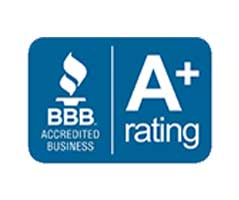 A+ rating BBB (Better Business Bureau) accredited business